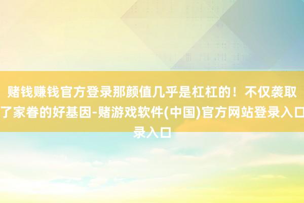 赌钱赚钱官方登录那颜值几乎是杠杠的！不仅袭取了家眷的好基因-赌游戏软件(中国)官方网站登录入口