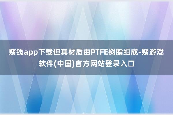 赌钱app下载但其材质由PTFE树脂组成-赌游戏软件(中国)官方网站登录入口