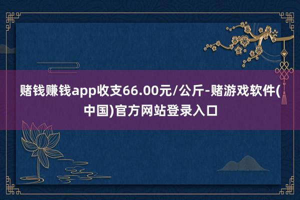 赌钱赚钱app收支66.00元/公斤-赌游戏软件(中国)官方网站登录入口